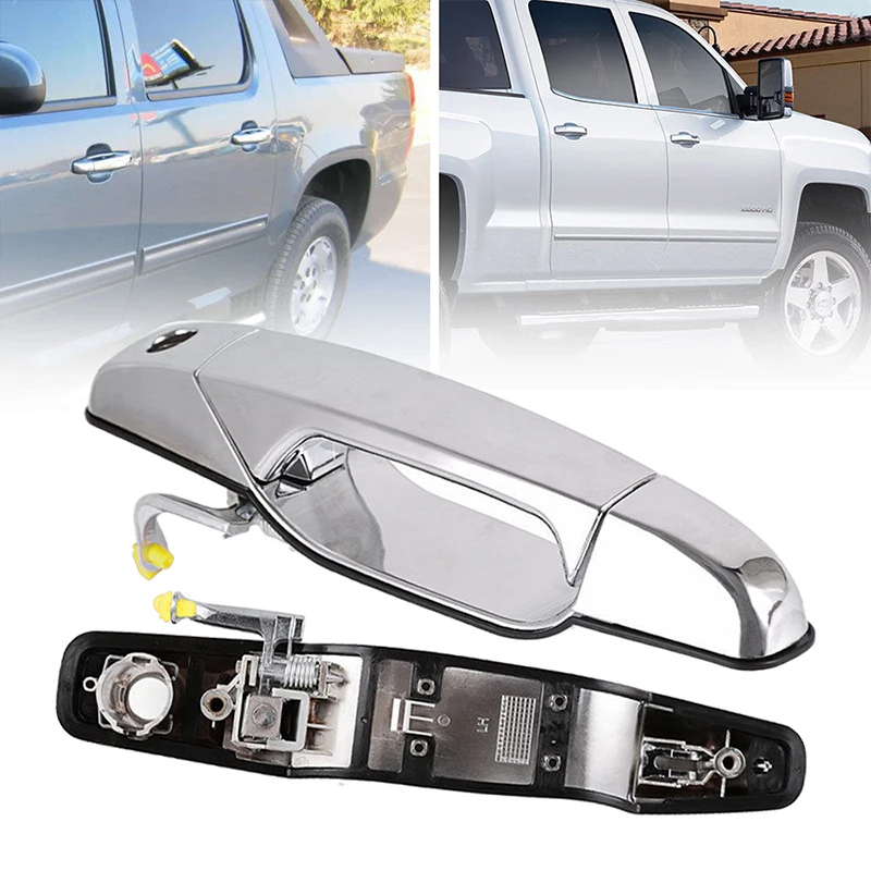 

Chrome Outer Exterior Door Handle for 2007-2014 Chevrolet GMC Front Left Driver Side Trims Car Decoration Exterior Accessories