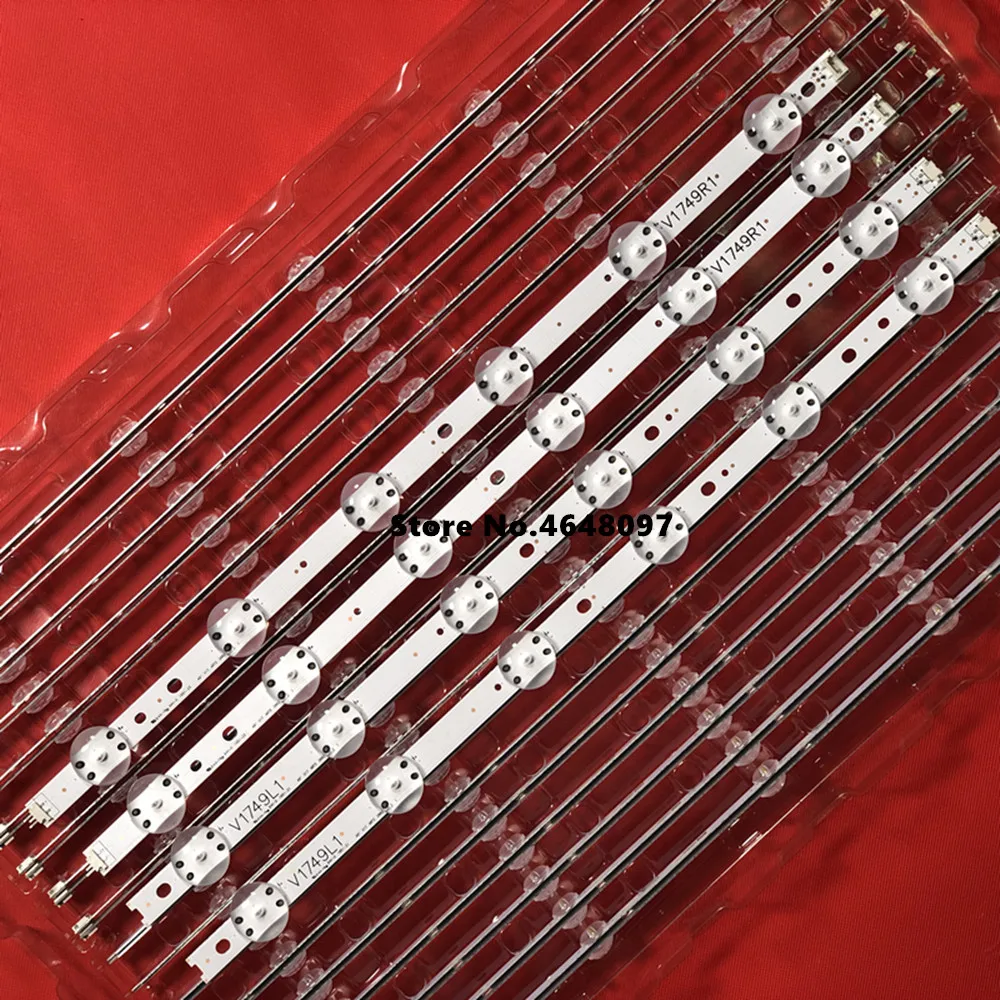 20 шт./лот светодиодный полосы для LG 49UV340C 49UJ6565 49UJ670V V17 49 R1 L1 ART3 2862 2863 6916L-2862A 6916L-2863A |