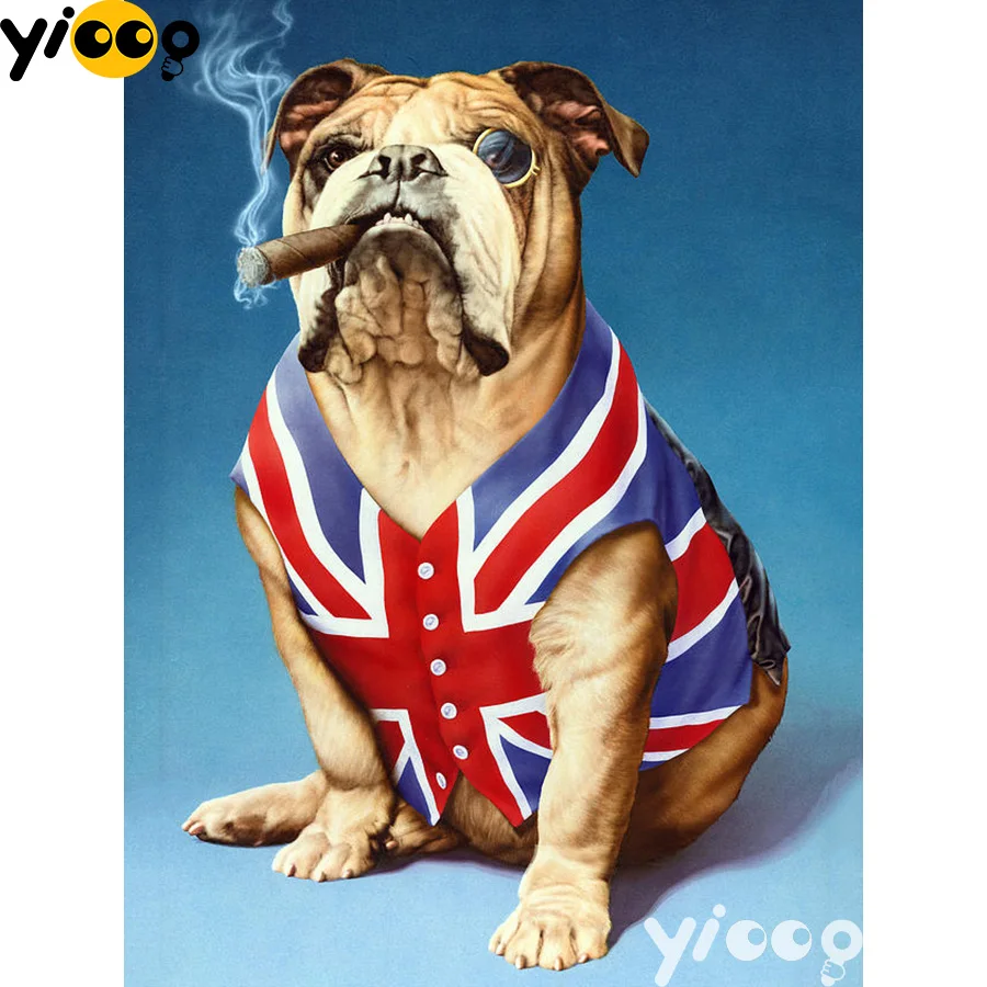 british bulldog painting