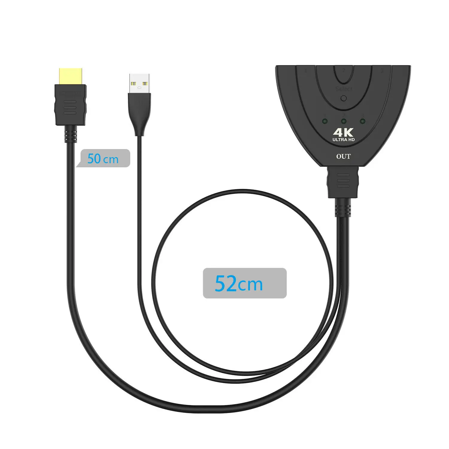 Full HD HDMI сплиттер 1X3 репитер усилитель 3D 1080p 4K переключатель коробка 1 в 3 выхода