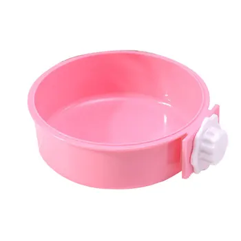 

Pet Bowl Hanging Candy Color Stainless Steel Dog Bowl Pet Cat Food Bowl Can Be Fixed Cage Steel Bowl Pet Stomach Feeding