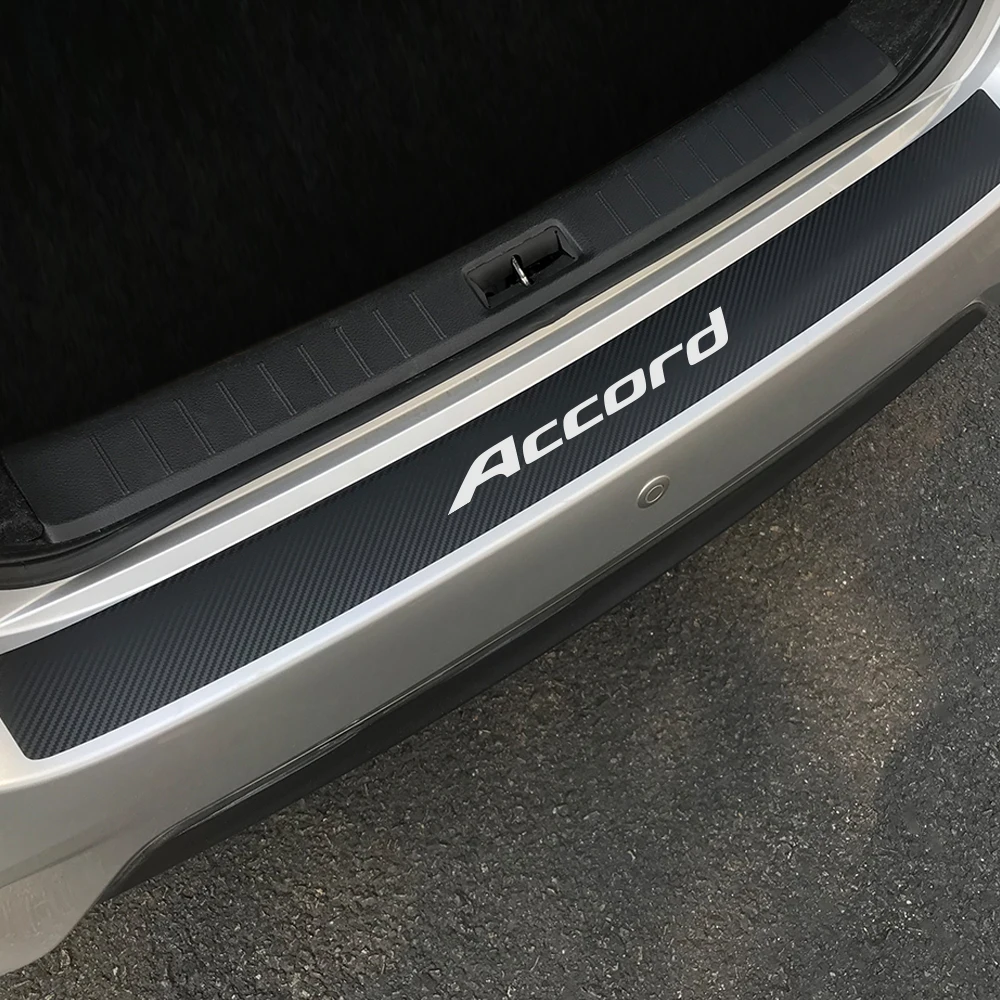 Авто Декор Углеродного Волокна Задний бампер протектор наклейки для Honda Accord 7 8 9 6 автомобильный багажник защитная пластина против царапин аксессуары