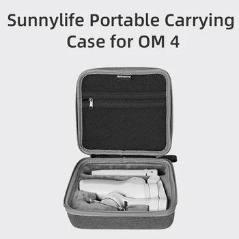 

Large Capacity Waterproof Carrying Case Dustproof With Stripe Solid Storage Container Portable Zipper Closure Travel For DJI OM4