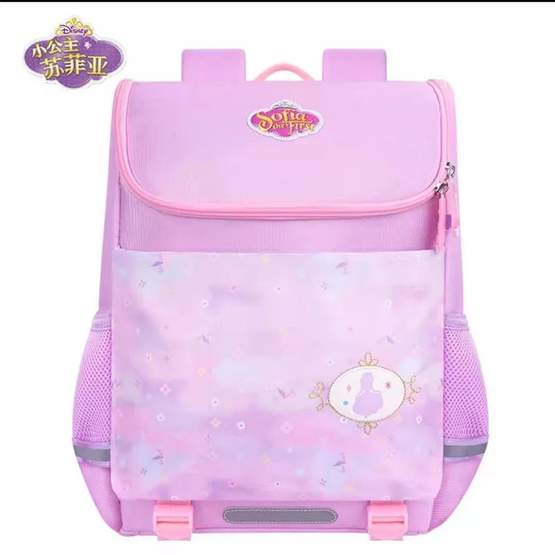 Disney Sophia School Bags For Girls Primary Student Orthopedic Shoulder Backpack Large Capacity Grade 1-6 Teenage Gifts Mochila