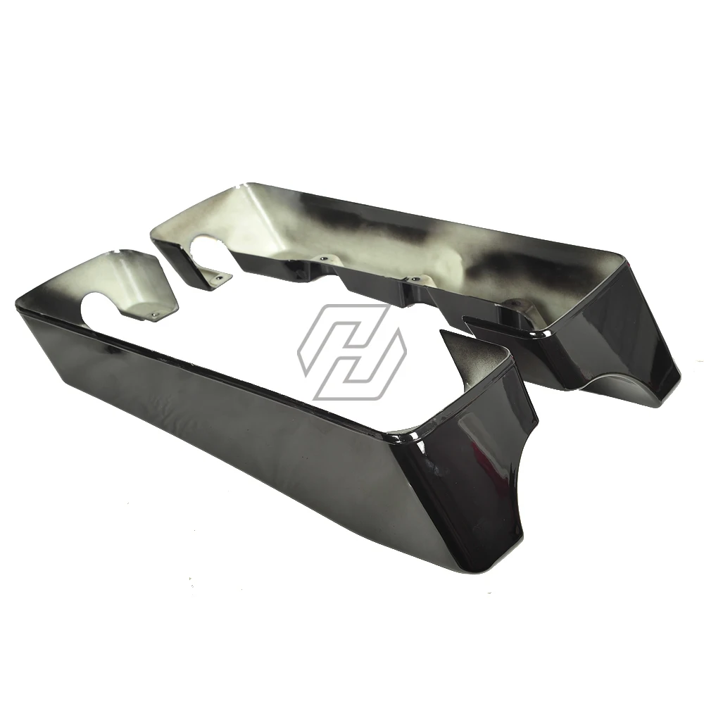 Черный Жесткий удлинение под седельный багажник чехол для Harley-Davidson FLHT FLHR FLTR FLHX 1994-2013