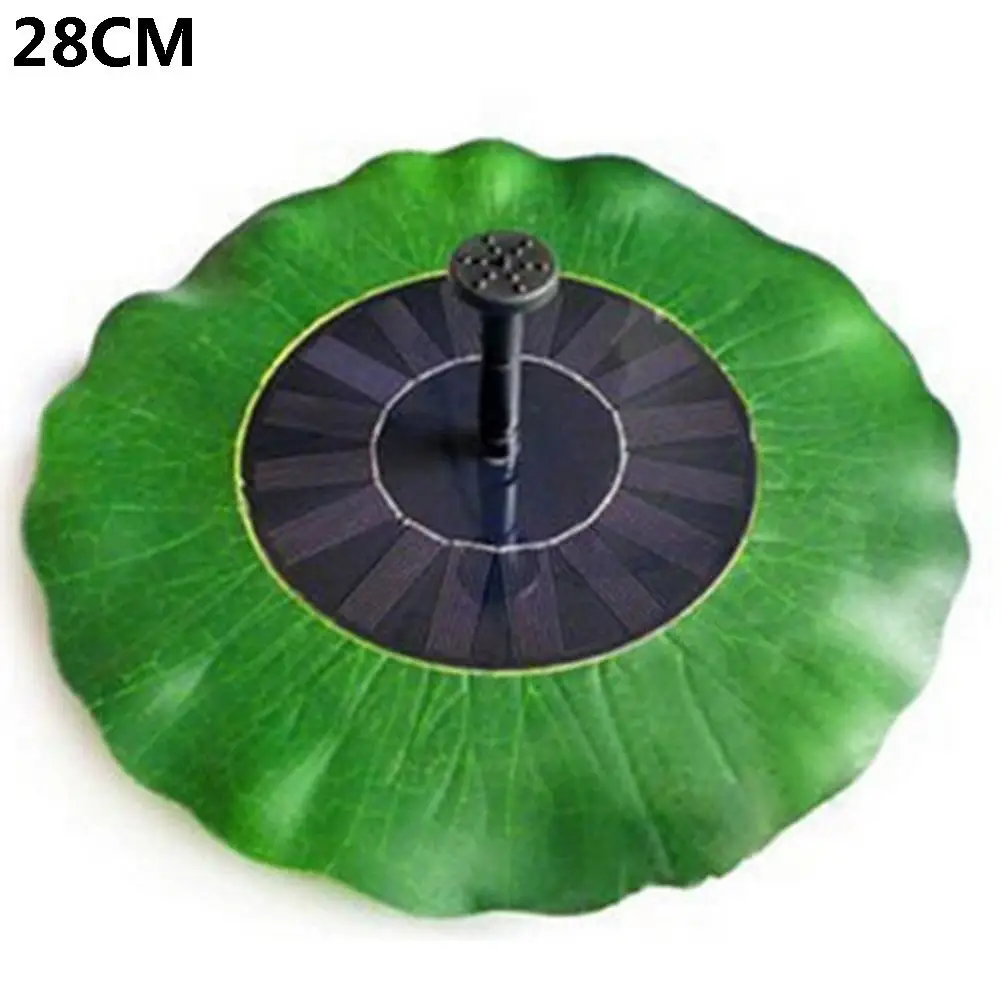 With 28cm Lotus Солнечные панели погружные плавающие фонтан сад бассейн пруд водяной насос - Испускаемый цвет: With 28cm Lotus