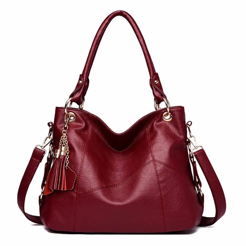 

High-end Handbag Fashion Women's Shoulder Bag Brown Wild Wine Red Handbags Designer Messenger Handbags Lady Leather Bags Black