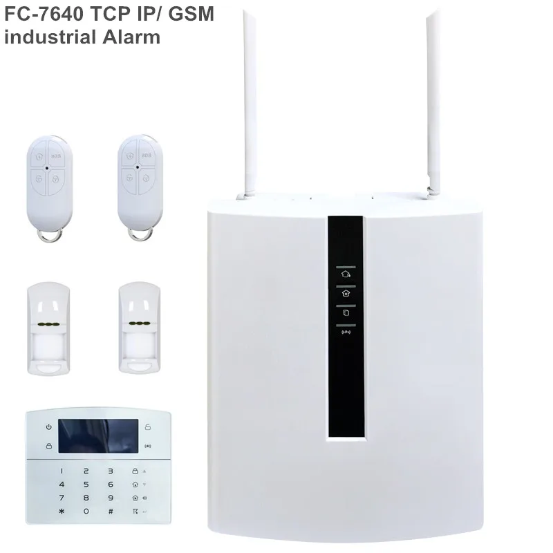 128 Wired Zone industrial Alarm RJ45 Ethernet TCP IP Smart Alarm GPRS GSM Security Alarm System With WebIE and APP Control