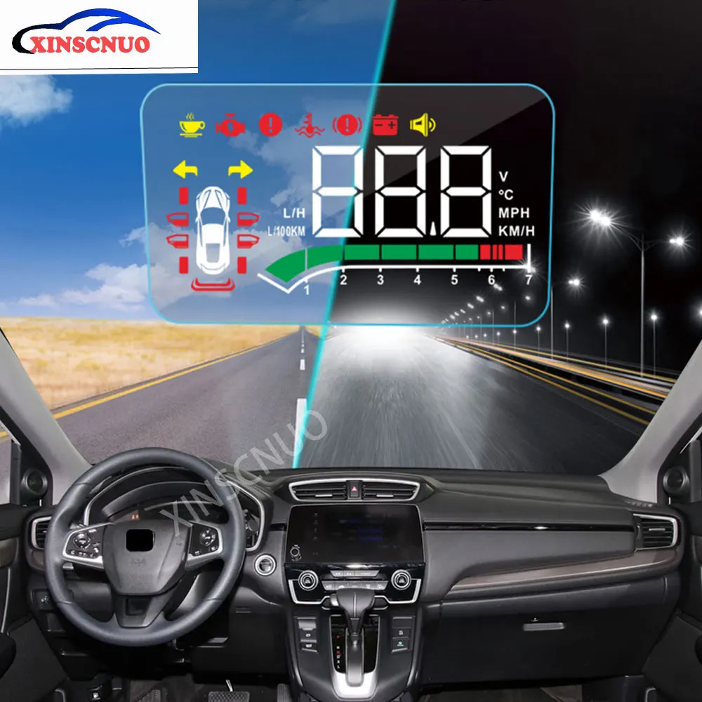 XINSCNUO ڵ HUD  ÷ ȥ CRV 2017 2018 2019 2020 OBD ӵ   ǻ