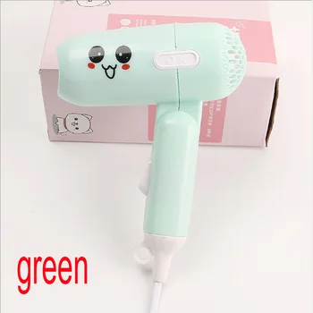 

50pcs Cartoon hair dryer strong wind hair drier mini hair drier foldable hair drier