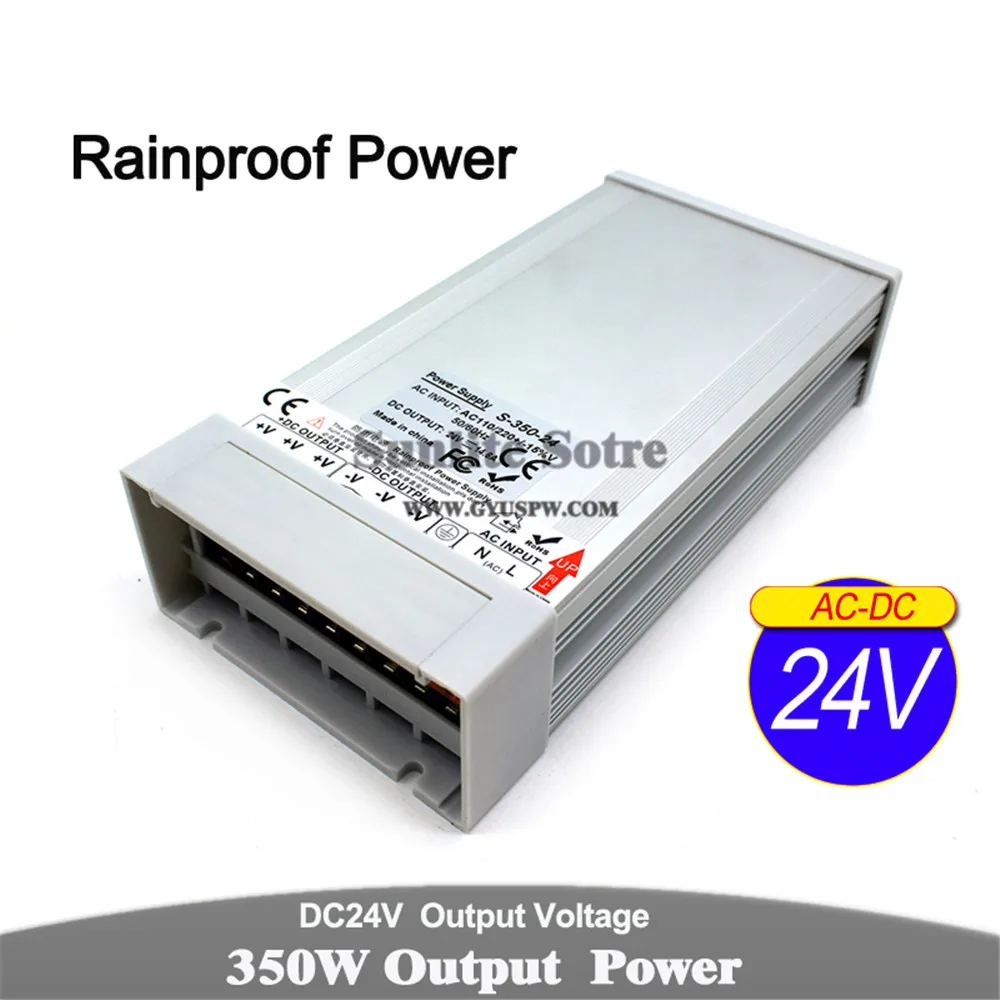 Водонепроницаемый источник питания DC5V DC12V DC24V 300 Вт 350 Вт трансформаторы AC-DC внешний адаптер питания для ленточных модулей USB светильник
