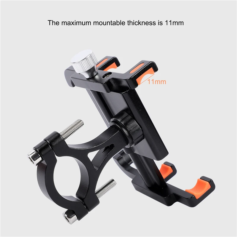 WEST BIKING Bike Cell Phone Holder Motorcycle Bicycle Handlebar Mount Holder Aluminum Alloy Rrotatable Support For Phone GPS