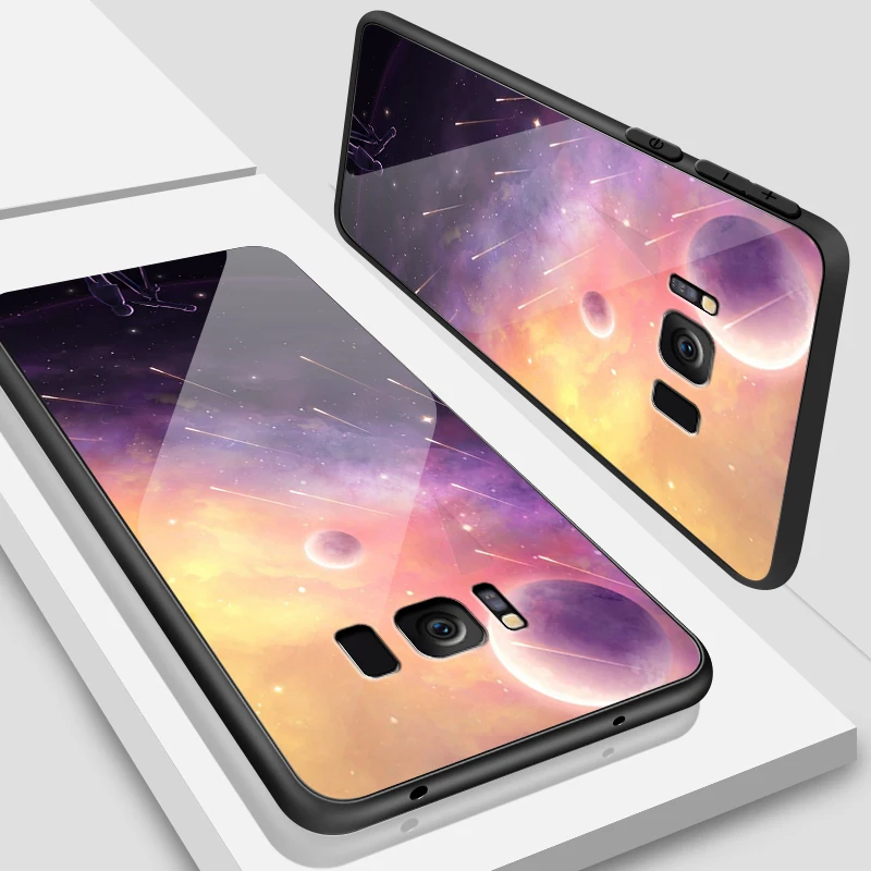Закаленное Стекло чехол для OnePlus 3 3t 5 5, 6 комплектов/партия, размер 6T 7 7 профессиональная защита корпуса для Samsung Galaxy S8 S9 S10 плюс бампер ударопрочный чехол - Цвет: W151