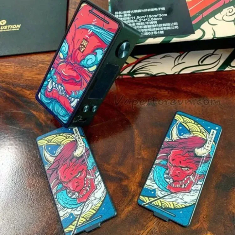 Оригинальный Vapelustion Hannya Mini 80 Вт TC бокс мод один 18650 Vape обход 510 нить крутой дизайн