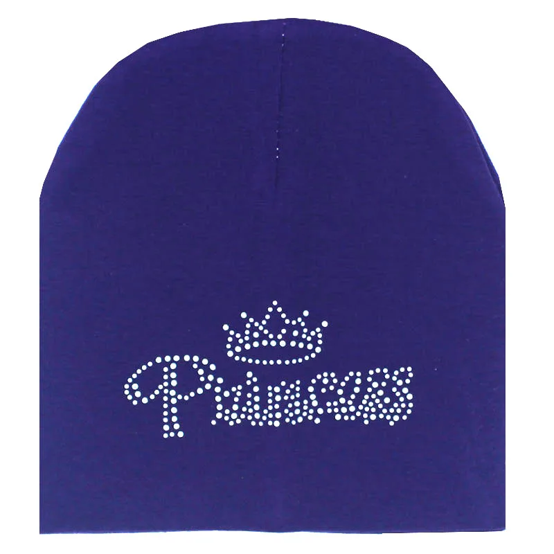 Baby boy and girl hat Autumn winter princess prince diamond Baby girl Hat Boy Cap Kids cotton Beanie bonnet cap Skullies Beanies - Цвет: 19