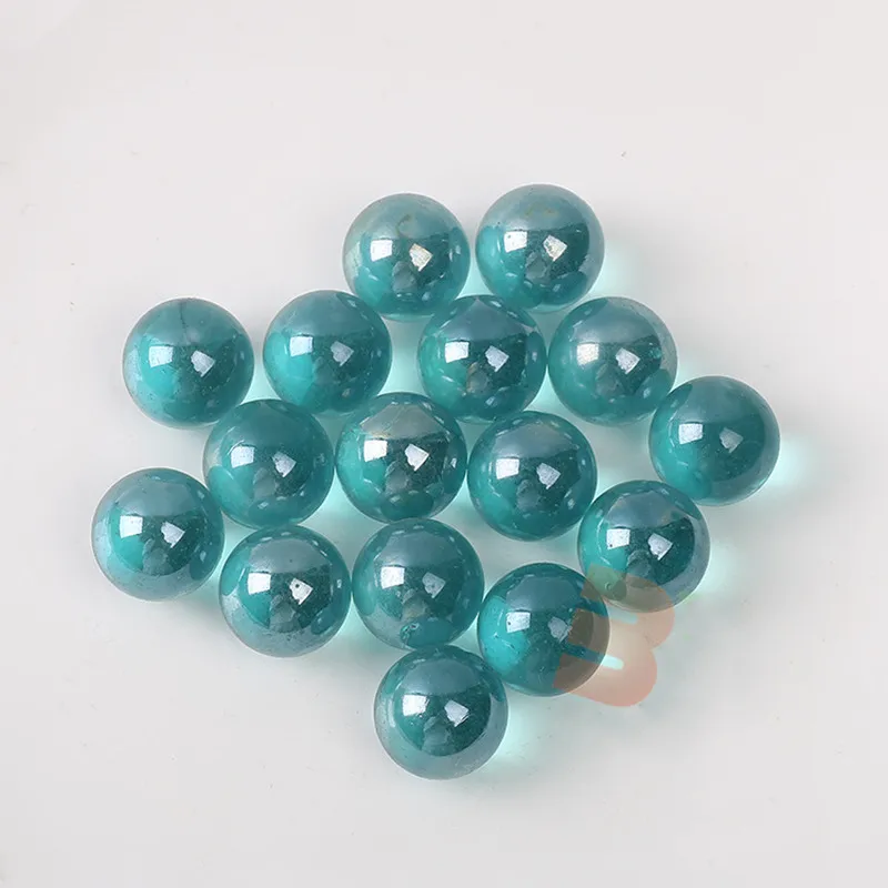 16mm Glass Marbles Balls Charms Clear Pinball Machine Home Decor for Fish Tank Vase Aquarium Toys for Kids Children 10PCS 9