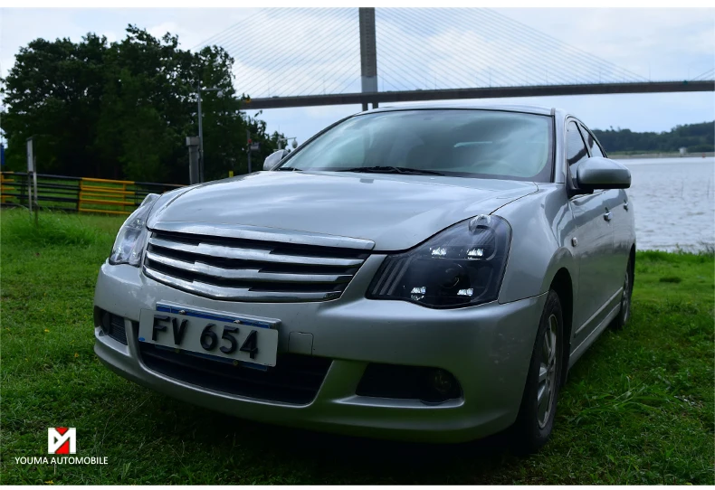 Автомобильный Стайлинг для Sylphy фары 2007-2011 Sentra светодиодный налобный фонарь светодиодный DRL Bi светодиодный объектив дальнего ближнего света для парковки