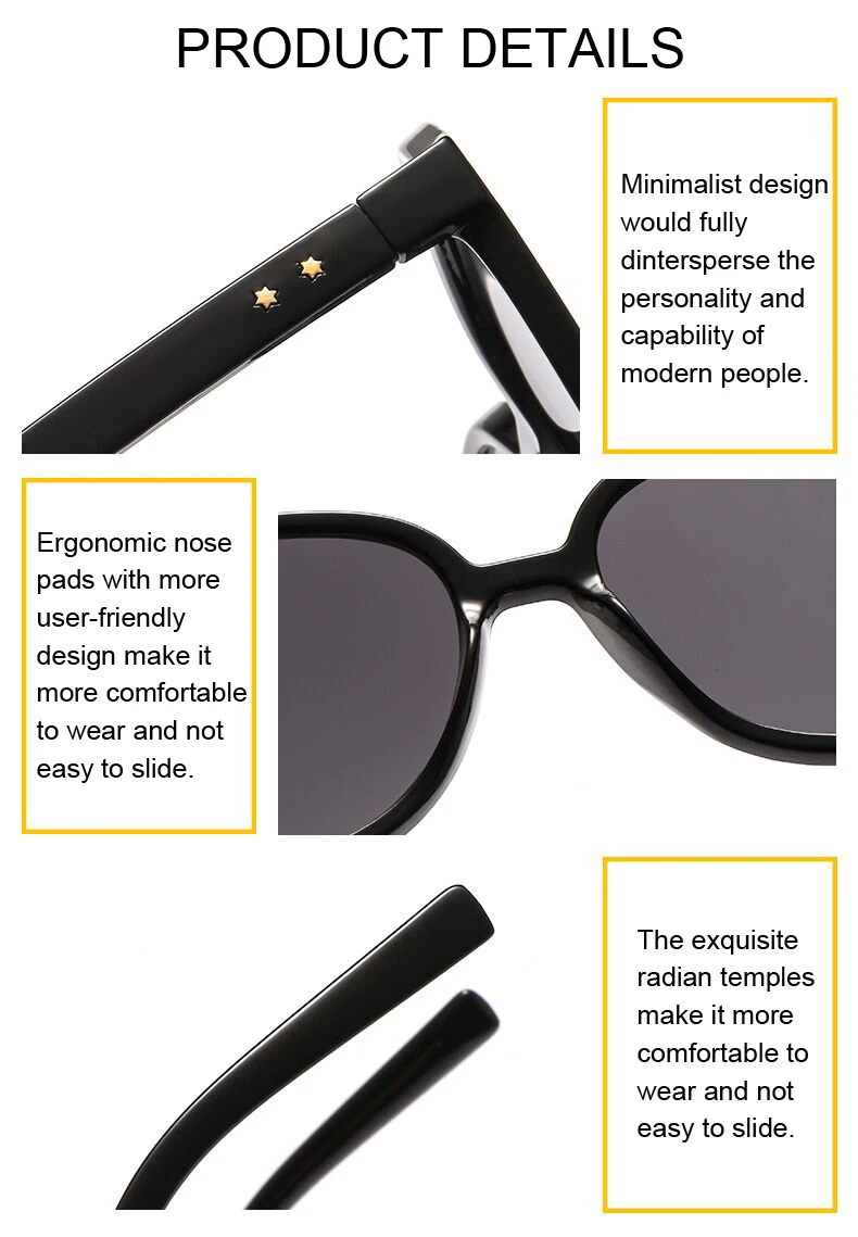 Vintage Oversized Sunglasses Women Luxury Brand Aviation Sun Glasses Female Male Fashion Clear Black Mirror Oculos De Sol