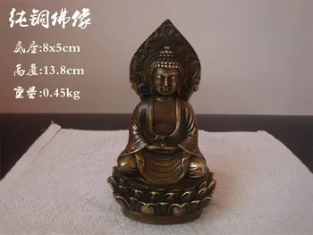 

Amitabha Amitabha antique brass copper Buddha Medallion Buddha Buddha sitting on the lotus Talisman