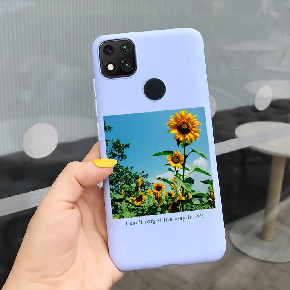 Case For Xiaomi Redmi 9C NFCA Redmi 9A 9C Redmi9 Redmi9A 9 C Cover Custom Sunflower Butterflies Phone Case Soft Silicone Fundas xiaomi leather case glass Cases For Xiaomi