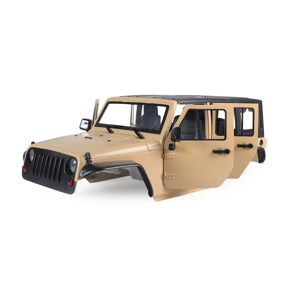 Hard Plastic Car Shell 313mm Wheelbase Jeep Wrangler Rubicon Body Kit for 1/10 RC Crawler Axial SCX10 90046 90047 RGT EX86100 
