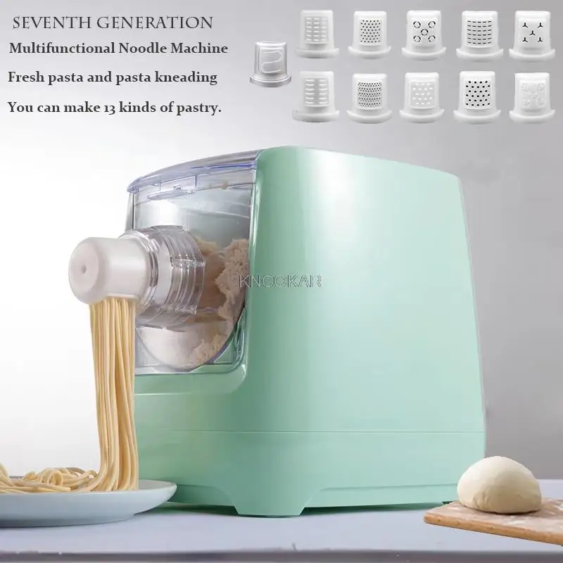 110V/220V Electric Automatic Pasta Maker HDough Knead Noodle Machine Steel Roller Press Sheeter Fresh Carbon Smart Dumpling