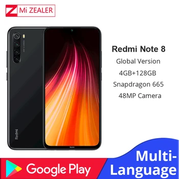 

In Stock Global Version Xiaomi Redmi Note 8 4GB RAM 128GB ROM Smartphone Snapdragon 665 48MP 6.3" Screen Fast Charger Cellphone