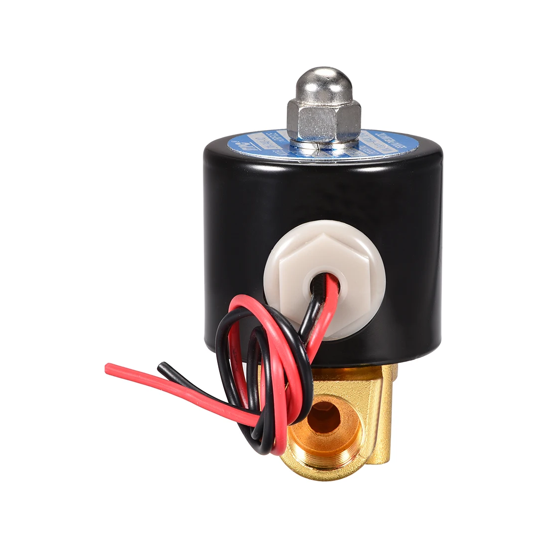 Uxcell 1/" PT AC220V латунь нормально закрытый электромагнитный клапан прямого действия