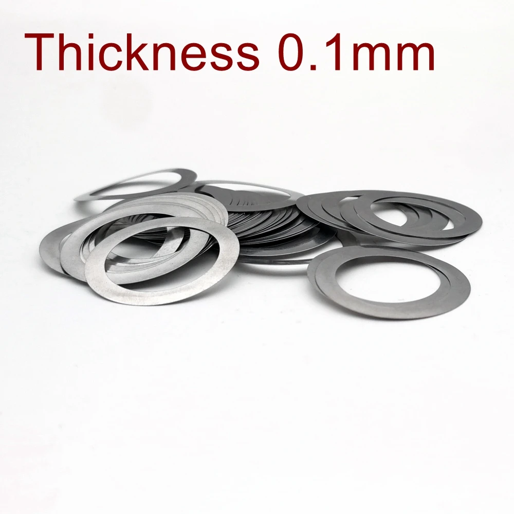 WSHR-57431 10pcs M31 Ultra-Thin Flat Washers Gaskets Stainless Steel Washer Gasket 36mm-38mm Outer Dia 1.2-2mm Thickness Inner Dia: M31x38mmx1.5mm 
