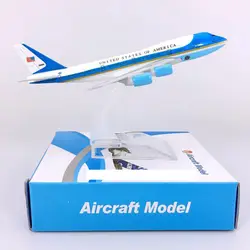 16 см сплав самолет 1:400 масштаб Boeing B747-300 модель Air Force One шасси с базовым сплавом самолет коллекционная игрушка displayToy