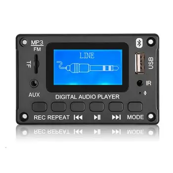 LCD 가사 디스플레이 블루투스 버전 5.0 모듈 LCD 화면 전력 증폭기 MP3 디코더 보드 WMA WAV FLAC APE 자동차 액세서리