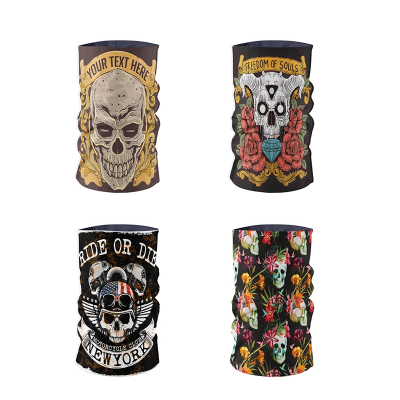 Высококачественный волшебный шарф Вендетта с черепом 3D бесшовные головные уборы