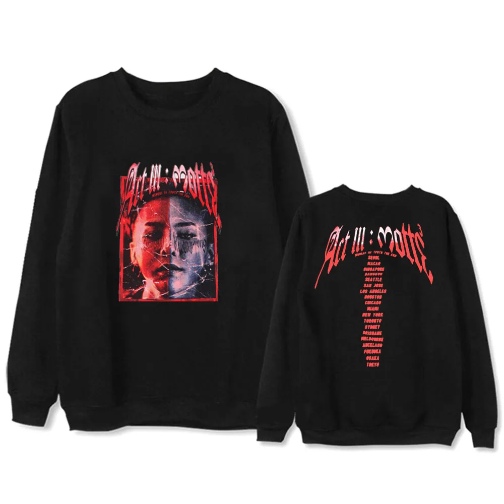 Kpop BIGBANG GD, хлопковая толстовка с капюшоном G Dragon, толстовки с круглым вырезом и длинными рукавами, флисовая утепленная осенне-зимняя одежда, верхняя одежда