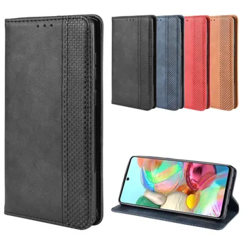 

Flip Vintage Wallet Cases For Samsung Galaxy A81 Note 10 Note10 Lite M60S M60 S Stand Magnetic Book Leather Flip Case Cover