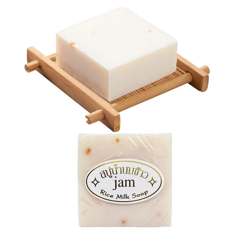 Moisturizing Bleaching Rice Milk Soap 1PCS Collagen Vitamin Skin Whitening Acne Pore Removal