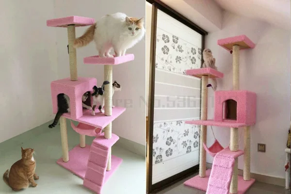Скалолазание для кошек, кошачье гнездо, игрушка для кошек, Когтеточка для кошек, дерево для кошек, дерево для скалолазания, домик для кошек