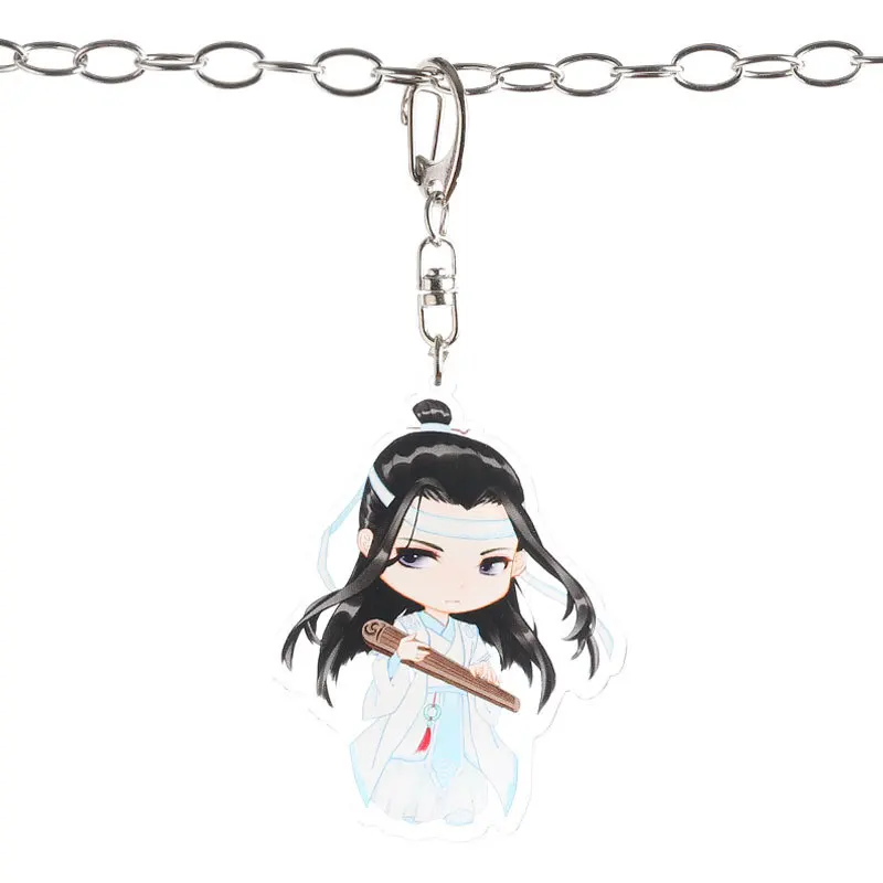 Аниме mo дао ЗУ shi брелок Lan Wangji на каждый день Wei Wuxian милые с изображением забавного героя мультфильма акриловая подвеска брелок гроссмейстер демоническим культивирования - Цвет: K-346