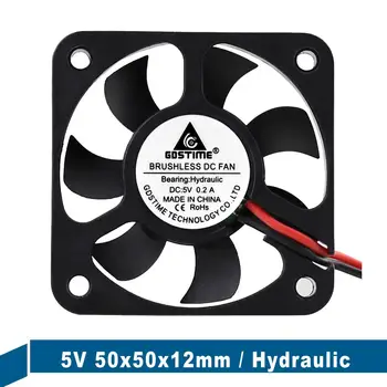 

1PCS Gdstime 5012 5V 5cm 50x50x12mm 50mm 2Pin JST Dupont Connector DC Brushless Computer Cooler Cooling Fan Hydraulic Bearing