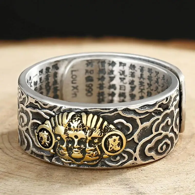 Горячее предложение Pixiu очаровательное кольцо фэн-шуй амулет богатство удача открытое регулируемое кольцо буддийские ювелирные изделия для женщин и мужчин подарок