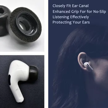 

Memory Foam Replacement Ear Tips Earbuds Compatible For Airpods Pro Headphones