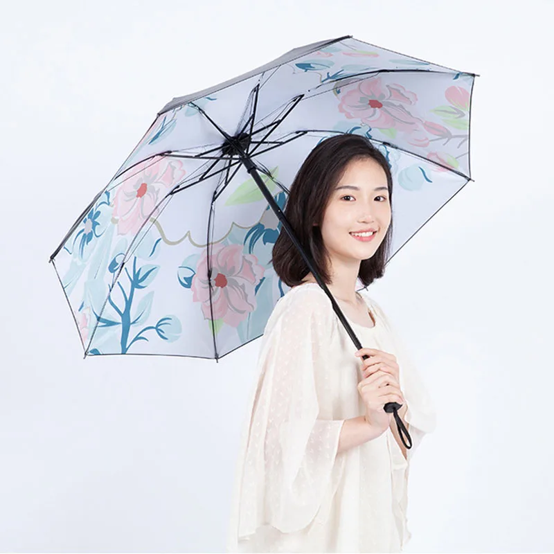 

YADA Custom flower Foldable Umbrella For Women Folding Princess Floral Umbrellas Waterproof Umbrella Parasol Parapluie YS200039