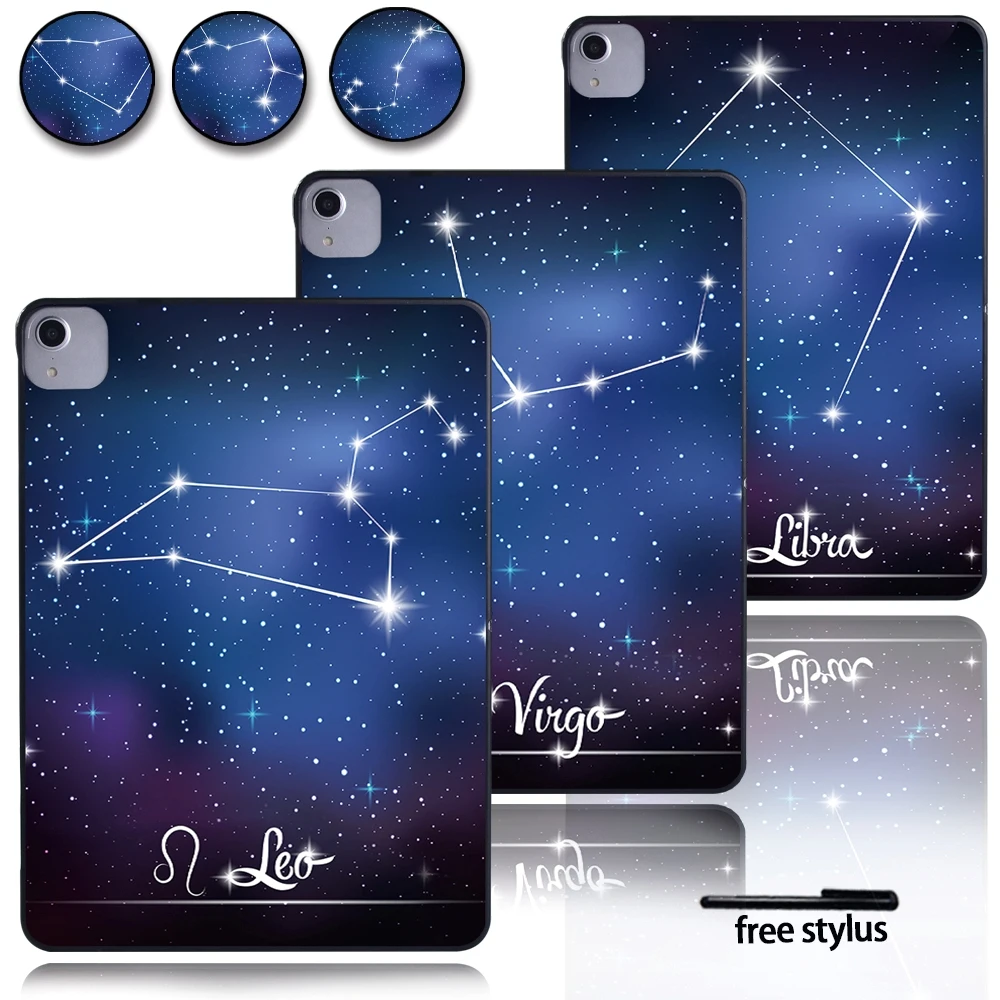 

For Apple IPad Pro 2018 1st Gen/2020 2nd Gen 11 Inch Anti-fall Tablet Protective Case with Starry Pictures of 12 Constellations