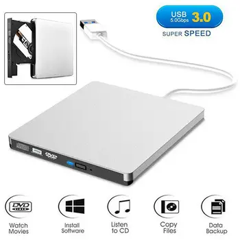 

External USB 3.0 DVD RW CD Writer Drive Burner Reader Player For Laptop PC 3E23