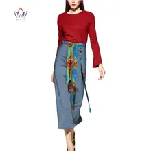 Женские миди юбки размера плюс халат Базен Африканский femme 5xl Африканский Анкара Базен богатый халат Африканский хлопок длинная юбка wy2728