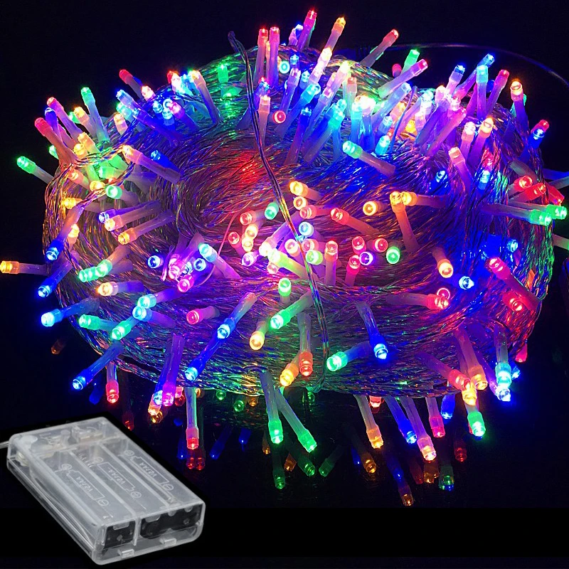 

Battery powered3M/5M/10M LED Christmas Garland Wire LED String Lamp Fairy lights For Indoor New Year Xmas Wedding Decoration