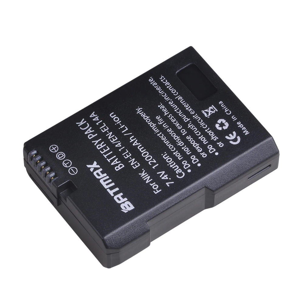 2X EN-EL14 EN-EL14a ENEL14 EN EL14 EL14a Battery + LCD USB Dual Charger for Nikon D3100 D3200 D3300 D5100 D5200 D5300 P7000 