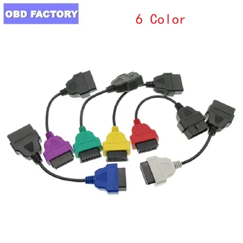 

Newest 6 Color Auto OBD2 Connector Diagnostic Adapter Cable for Fiat ECUScan and Multiecuscan for Fiat Alfa Romeo and for Lancia