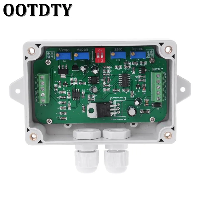Усилитель мощности DC 12V 24V 4-20mA датчик взвешивания веса нагрузки усилитель сигнала датчика нагрузки датчик