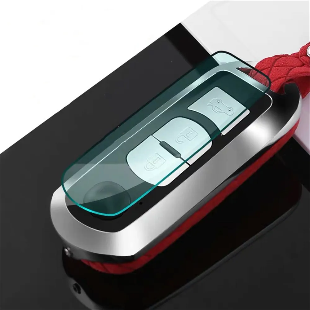 Автомобильный брелок, ключница из натуральной кожи, оцинкованный сплав для Mazda 3 CX9 CX3 CX5 CX7 speed, автомобильные аксессуары