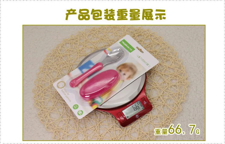 Hong Kong Hogokids Складная ложка из нержавеющей стали детская портативная посуда для кормления детская ложка